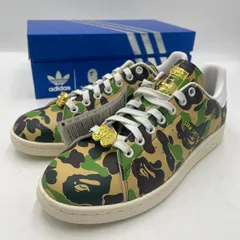 【中古美品】 ABATHING APE × adidas アベイシングエイプ × アディダス オリジナルス   STANSMITH BAPE スタンスミス "ABCカモ"  IG8949 スニーカー 靴 【161-250927-nm-08-tei】のサムネイル