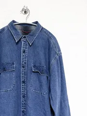 【Eddie Bauer】L/S デニムシャツ L エディーバウアー 古着