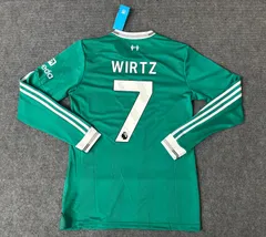 25-26  リヴァプールユニフォームサード 長袖  ユニフォーム    7番 WIRTZ フロリアン・ヴィルツ  ユニフォーム