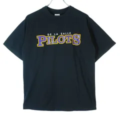 ギルダンGildanカレッジ系半袖Tシャツ両面プリント黒ブラックスポーツチームDE LA SALLEデラサール大学ウルトラコットンULTRACOTTONヘビーウェイトHEAVYWEIGHTヴィンテージvintage40202