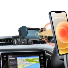 アクセサリー スマホスタンド Hilux 車載ホルダー カーマウント Toyota 携帯電話マウント スマホホルダー 電動型 GUN125 安定 ハイラックス 360度回転 8代目 片手操作 トヨタ トヨタ専用 LUWU SGS品質認証