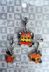 【中古】キーホルダー・マスコット(キャラクター) 498.ポカブ＆499.チャオブー＆500.エンブオー 全国ずかんメタルチャーム(3個セット) 「ポケットモンスター」 ポケモンセンター限定