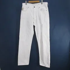 アルマーニ ジーンズ ARMANI JEANS ロングパンツ 34 白系 ホワイト ジップフライ ポケット ロゴのサムネイル