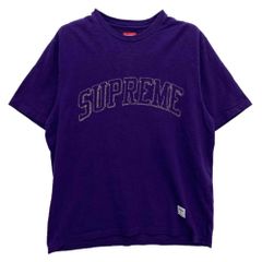 Supreme アーチロゴ Tシャツ パープル Mサイズ - メルカリ