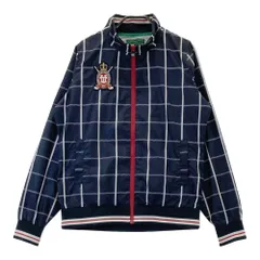 サイズ：M TOMMY HILFIGER GOLF トミー ヒルフィガーゴルフ  裏メッシュ ジップジャケット チェック柄 ネイビー系 [240101502277] ゴルフウェア レディース ストスト