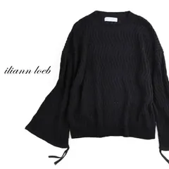 未使用◆iliann loeb◆秋◆極上◆凹凸ウェーブデザイン編み ボリュームデザインスリーブ ニット セーター ◆イリアンローブ