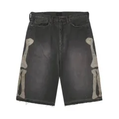 [36] KAPITAL BONE デニムショーツ　黒 KAPITAL 14oz Black Denim 5P Shorts (BONE) PRO | HAVEN