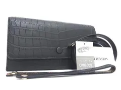【未使用】高級本クロコ×ヘンローン ミニショルダー ブラック　新品タグ　保存袋付 未使用】高級本クロコ×ヘンローン ミニショルダー ブラック 新品