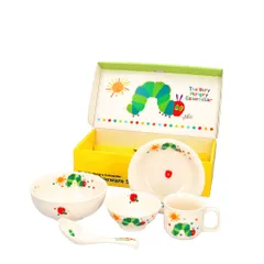 ☆ はらぺこあおむし ☆ 金正 子供食器ギフトセット 化粧箱入り 子供 食器セット ミッフィー スヌーピー キティ プリンセス カーズ トーマス 茶碗 丼ぶり マグカップ レンゲ 小皿 子ども キッズ 日本製 お皿 磁器 子供用食器 ギフト プレゼント