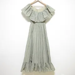 美品 MARIHA マリハ ワルツのドレス マキシ丈 オフショルダー 総柄  