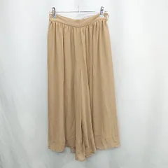 ◇ ⊂ ◎ NATURAL BEAUTY BASIC ナチュラルビューティーベーシック ガウチョパンツ サイズS ブラウン レディース E  【1502030013955】