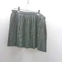 ◇ Θ◎●未使用● ZARA ザラ ウエストゴム ミニ ひざ上 プリーツ スカート サイズL グレー レディース E  【1411210001920】