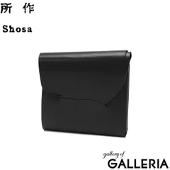 所作 財布 メンズ レディース 本革 Shosa ショサ 三つ折り財布 ミニ 革 軽い カード入れ 小銭入れあり 小さい 牛革 日本製 黒 cp-3.5 金魚 ブラック×金魚のサムネイル