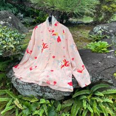 着物リメイク☆ウール反物よりラグラン袖のワンピース 着物リメイクラグラン袖のシャーリングワンピース実寸大型紙