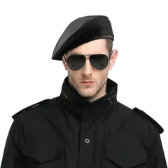 装備 サバゲー アウトドア 軍用ベレー帽 テクニカル キャップ フェルト帽子大きめ コスプレ 私服 メンズ 秋冬春 帽子暖か ミリタリー 旅行 通勤 ベレー帽 男性用帽 調節可能 [FakeFace] 60cm以上