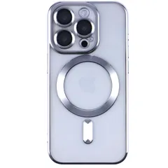 iPhone15 Pro ケース アイフォン15 プロ  メタリック カメラ レンズ カバー ケース 【Color】 シルバー