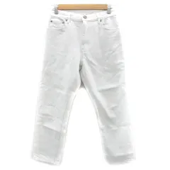 ニコアンド Niko and.. JEANS デニムパンツ ジーンズ テーパードパンツ アンクル丈 XS ホワイト 白 /YM15 ■MO