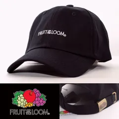 ローキャップ 帽子 Fruit of the Loom フルーツオブザルーム LOGO CAP ブラック 80314700-80 USA アメリカンブランド
