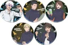 【中古】バッジ・ビンズ 全5種セット 「呪術廻戦 懐玉・玉折 × まねきねこ 缶バッジ BOX-A」