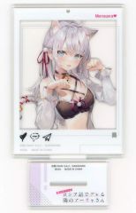 [중고] 잡화 아야 (고양이 귀) 스탠드 첨부 클리어 키 체인 (EX) [때때로 보소와 러시아어로 데레하는 옆 아리아 씨]