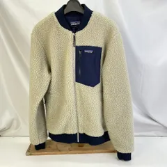 01w-3407 パタゴニア patagonia   RETRO-X BOMBER JACKET  レトロX ボンバージャケット  アウター  ベージュ  サイズM  メンズ  ポリエステル  STY22830  【中古品】