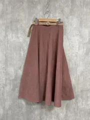 MAJESTIC LEGON マジェスティックレゴン 細コール フレアスカート ロング スカート sizeM/ピンク ◆■ レディース