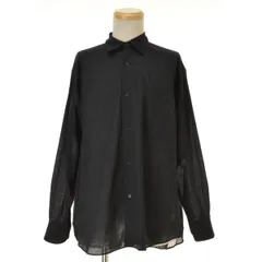 【タグ付き新品】COMOLI 24SS KHADIコットン コモリシャツ 黒 4 COMOLI (コモリ) KHADIコットン コモリシャツ