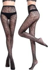 R-Dream 蜘蛛の巣 パンスト タイツ ストッキング コスプレ ハロウィン 仮装 コスチューム( 2足セット,  Free Size)