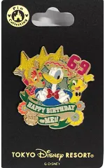 【中古】バッジ・ピンズ ドナルド＆ホセ＆パンチート(HAPPY BIRTHDAY TO ME 2020) ピンバッジ 「ディズニー」 東京ディズニーリゾート限定