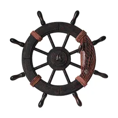アンティーク　船舵　船輪　ビンテージ　ハンドル　木製　大型船 2025年最新】船 ハンドル アンティークの人気アイテム - メルカリ