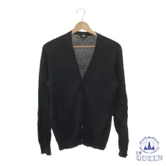 ☆美品☆ UNIQLO ユニクロ トップス カーディガン 羽織 長袖 Vネック ボタン レディース ブラック M 901-5766 送料無料 古着