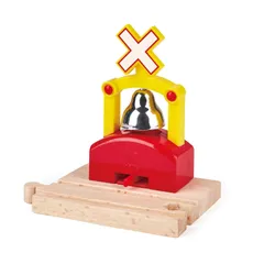 【在庫処分】木製 おままごと 3才以上 おもちゃ 12.6×12.5×9cm 踏切警報機 E3706 Hape(ハペ)