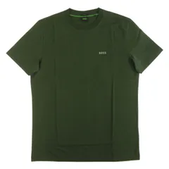 HUGO BOSS ヒューゴボス Tシャツ ◆新品◆ Tee メンズ ストレッチコットン Regular fit レギュラーフィット BOSSロゴ グリーン 50506373 10256064 HB-514