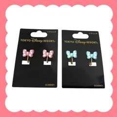 ディズニー ミニーの日【イヤリング】2個セット ピンク＆グリーン 東京ディズニーリゾート TDR