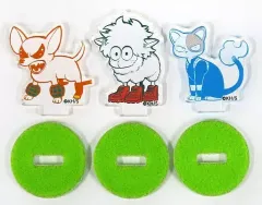 【中古】アクリルスタンド・アクリルパネル デクシープ＆バクドッグ＆ショートキャット 芝ふさふさミニアクリルスタンド3種セット 「僕のヒーローアカデミア」