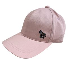 定価5,500円 PS by Paul Smith SPORTS STRIPE ZEBRA ONE POINT BASEBALL CAP PINK ピンク ポールスミス ストライプ ゼブラ ワンポイント ベースボール キャップ 帽子