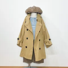 【新品・未使用】トレンチコート キッズコート 90cm 100cm スプリングコート キッズアウター 春 秋 オーバーサイズ　子供服 子供用 子ども服 こども上着 上着 羽織 子供服 ベージュ キッズサイズ