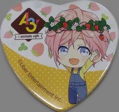 [중고] 배지·핀즈(캐릭터) 무카사카 늪 [A3!(에이스리)×animatecafe 트레이딩 하트캔 배지 딸기 사냥 ver. A그룹]
