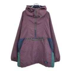 90年代 USA製 L.L.Bean エルエルビーン アノラックパーカー 大きいサイズ アウトドア パープル(メンズ XXL)中古 古着 V2919