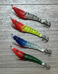 【訳あり】 イカメタル スッテ 4本セット オモリグ ドロッパー 夜光 ケイムラ