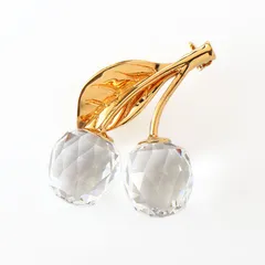 Swarovski スワロフスキー　希少　ヴィンテージ ブローチ　チェリー　赤色 Swarovski スワロフスキー 希少 ヴィンテージ ブローチ チェリー