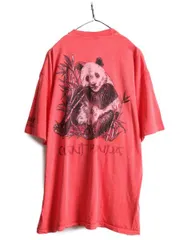 【お得なクーポン配布中!】 未使用 90s USA製 WWF パンダ アニマル プリント Tシャツ 2XL