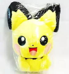 【中古】ぬいぐるみ ギザみみピチュー スーパーDXふんわりコロっとまんまるぬいぐるみ～ギザみみピチュー・ポッチャマ～ 「劇場版ポケットモンスター ダイヤモンド＆パール」 