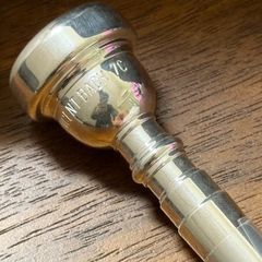 【在庫一掃セール】箱無し　バック トランペット マウスピース 7C 銀メッキ仕上げ