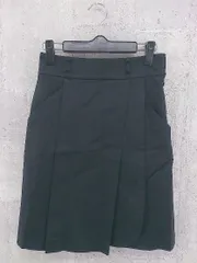 ◇ DOUBLE STANDARD CLOTHING ダブルスタンダードクロージング サイドジップ 膝丈 プリーツ スカート 36 ブラック *  【1002799798266】のサムネイル