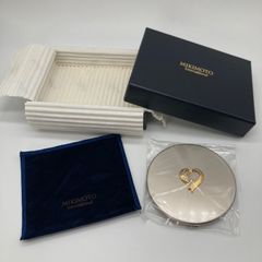 (保管品) MIKIMOTO ミキモト パールリボン ミラー 拡大鏡 一粒真珠 化粧品 箱付