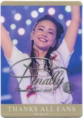 非売品】安室奈美恵 Finally Final Tour 2018 特典カード - メルカリ