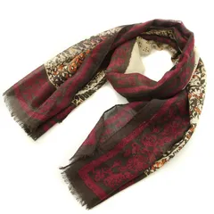 ETRO エトロ　ウール　シルク大判ショール　ストール ETRO エトロウールシルク大判ショールストール