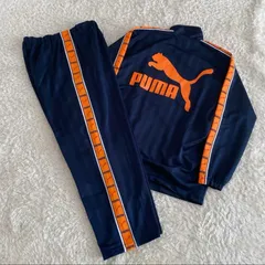 希少！PUMA プーマ セットアップ ジャージ テープロゴ　サイズO