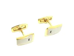 ■美品■ YVESSAINTLAURENT イヴサンローラン ヴィンテージ カフスボタン カフリンクス アクセサリー ゴールド系×シルバー系 DK4456